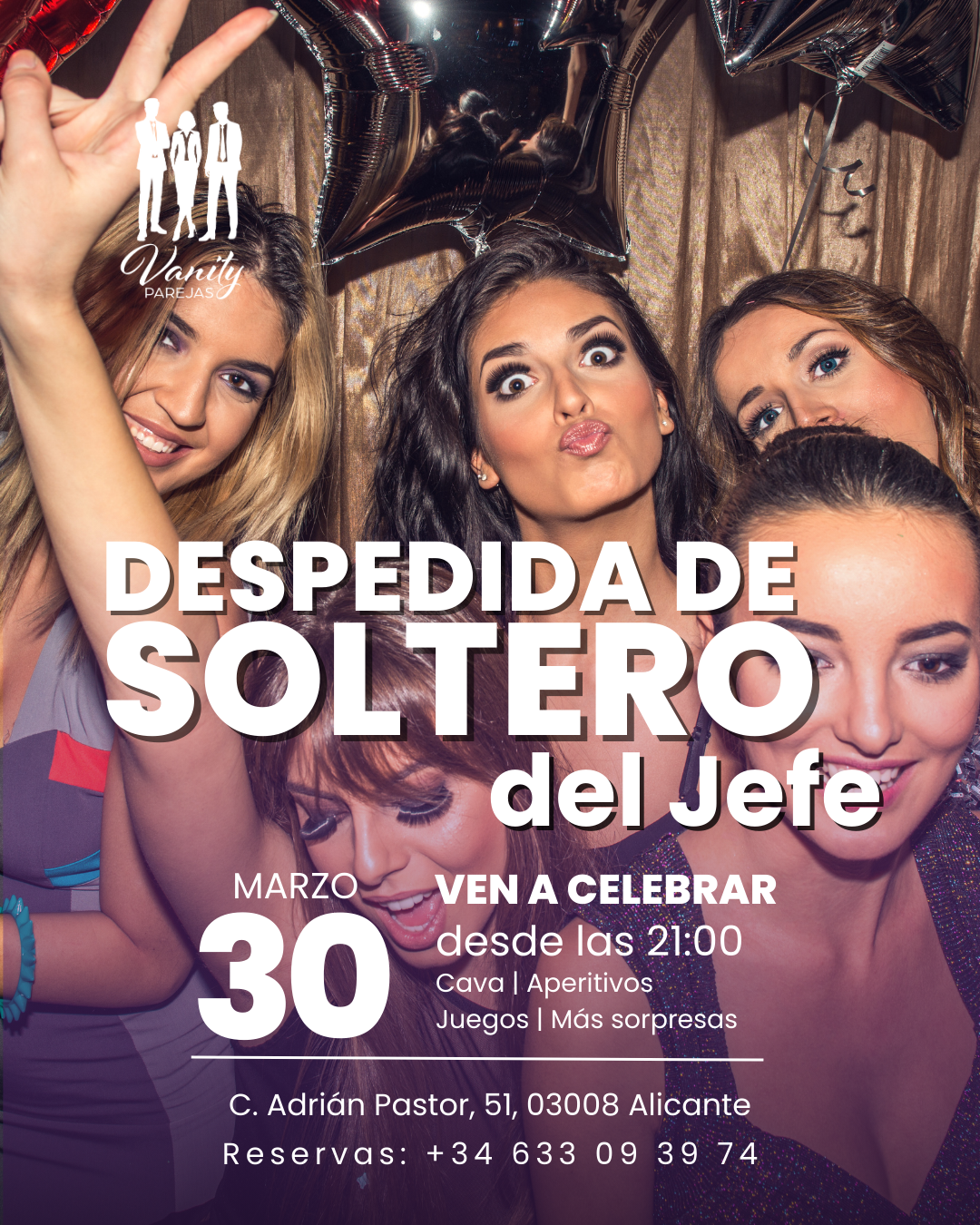 Despedida de Soltero del Jefe – Vanity Parejas Despedida de Soltero del Jefe - Vanity Parejas